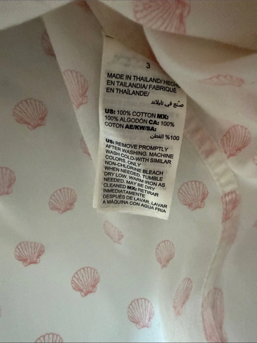 Chico's White Blouse with Shell Motif